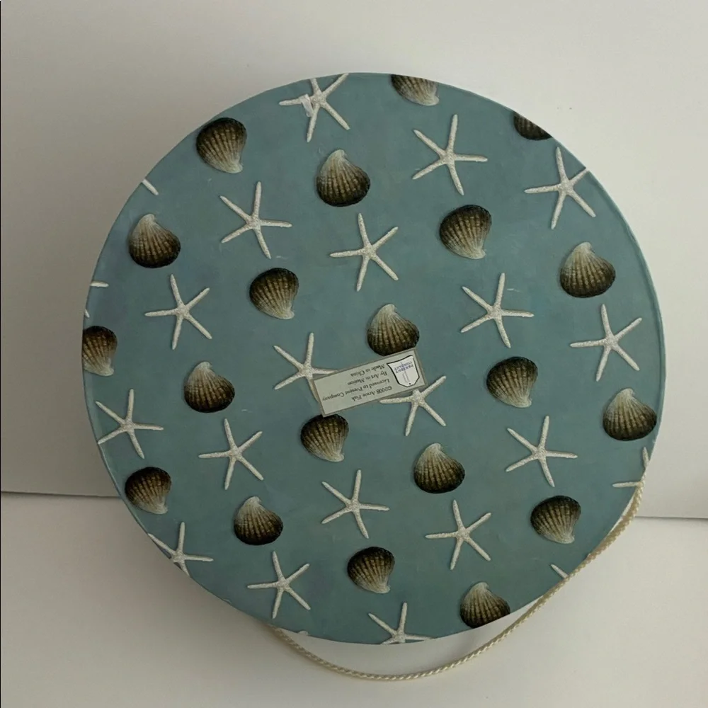 Coastal Blue Decorative 3 Nesting Storage Boxes